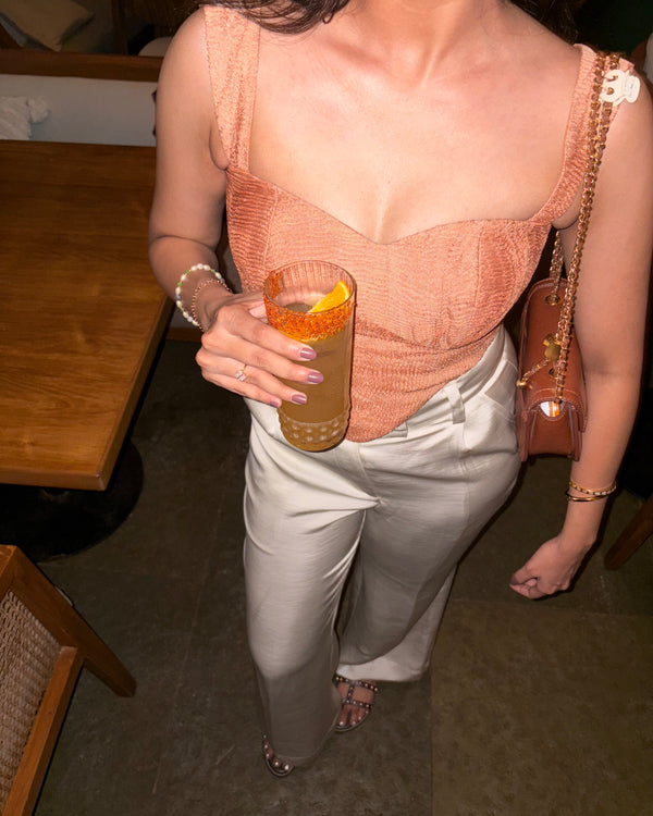 Rust Textured Top