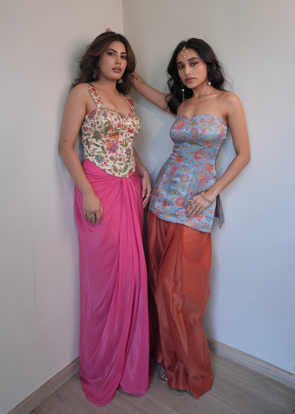 Juliana Draped Skirt Set