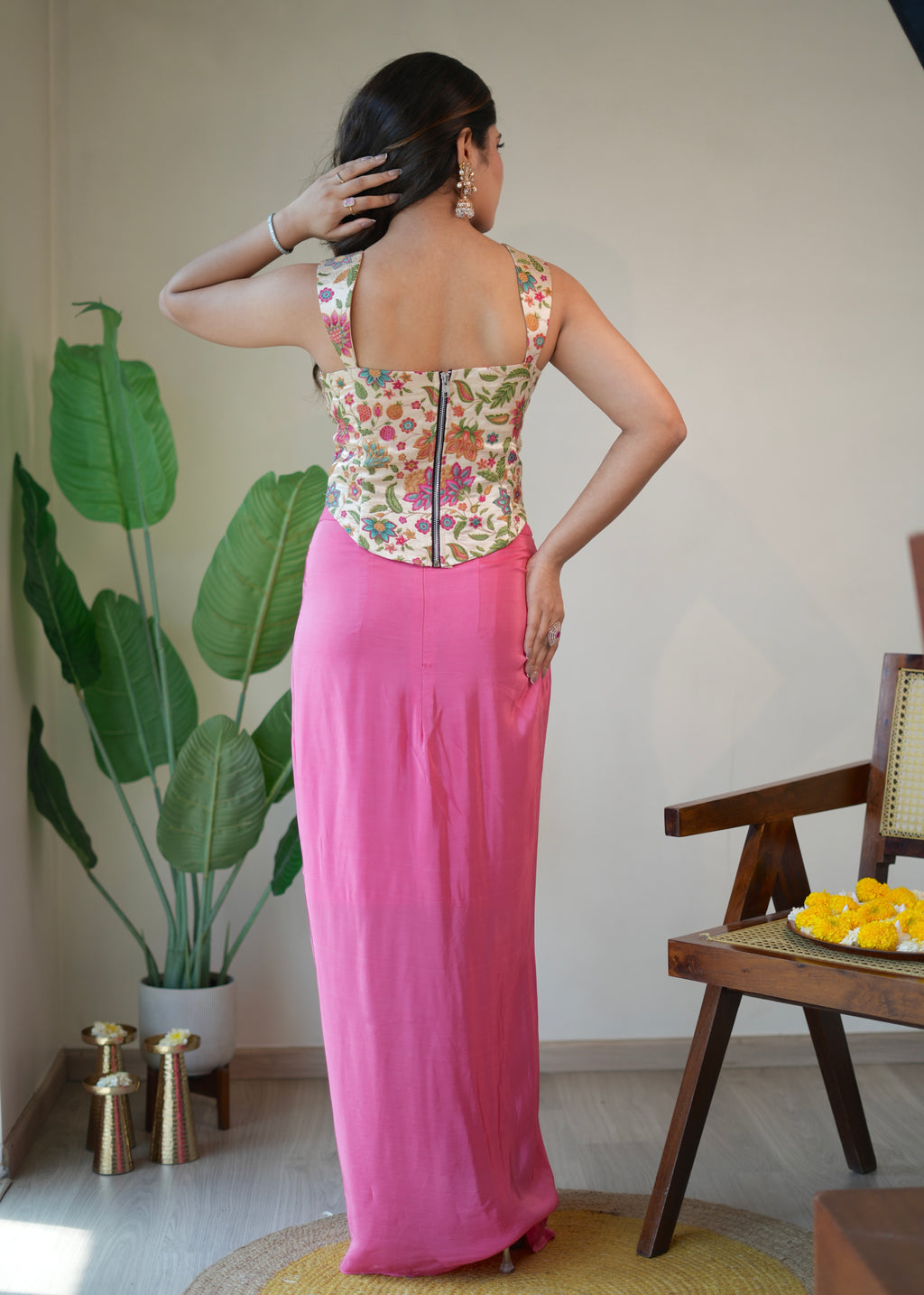 Juliana Draped Skirt Set
