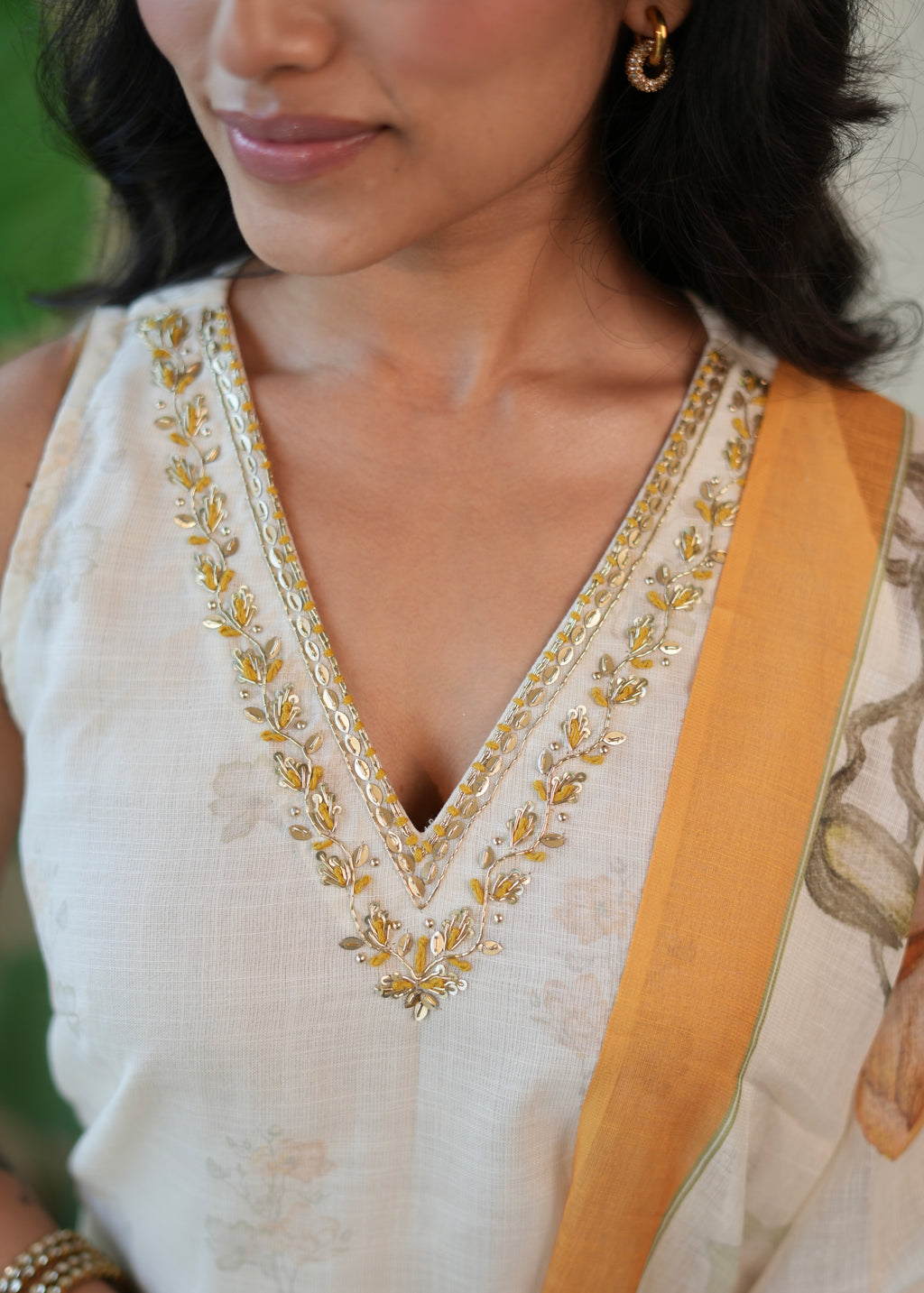 Mustard Kurta Set
