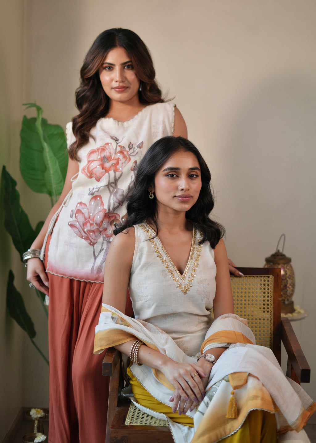 Mustard Kurta Set