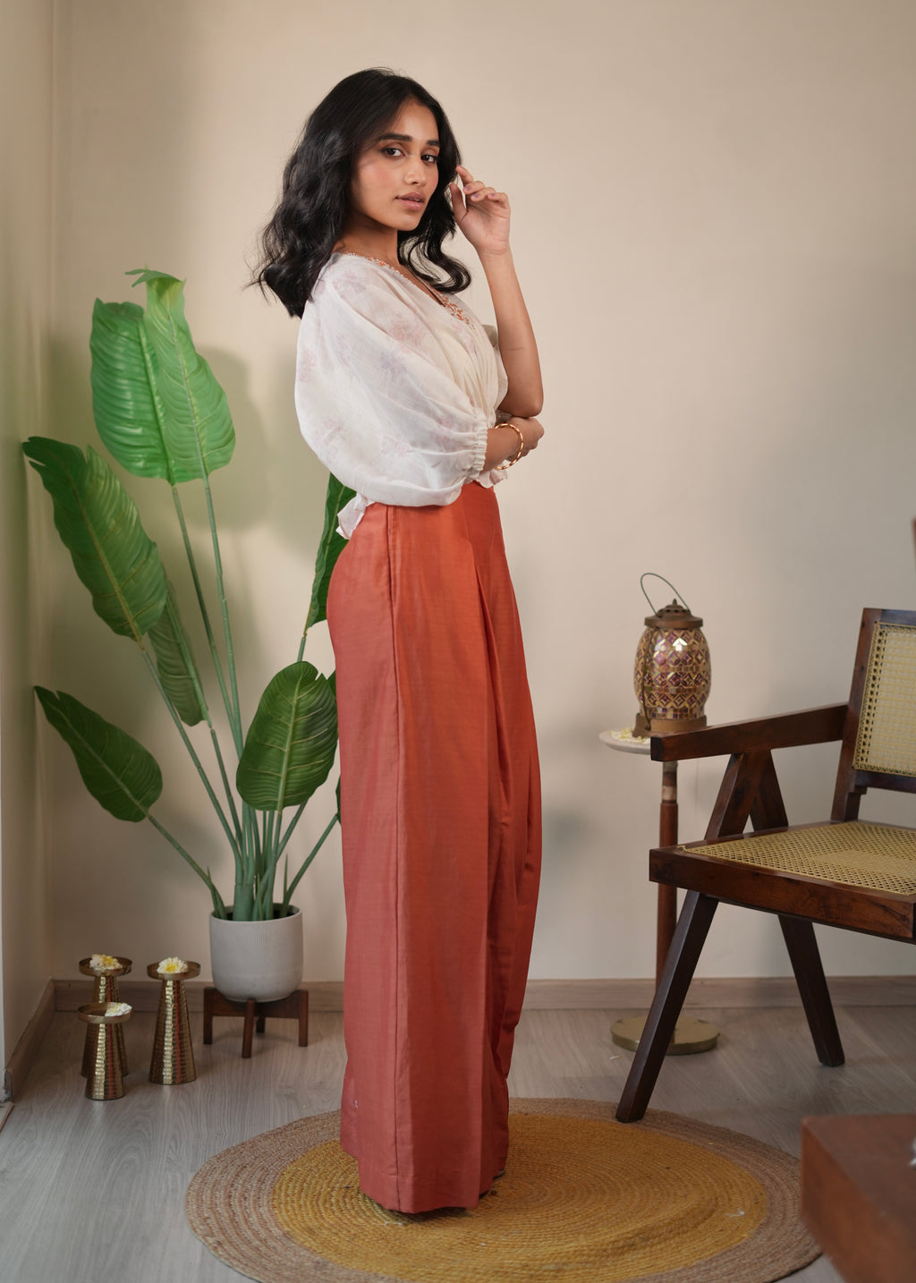 Rust Kaaftan Set