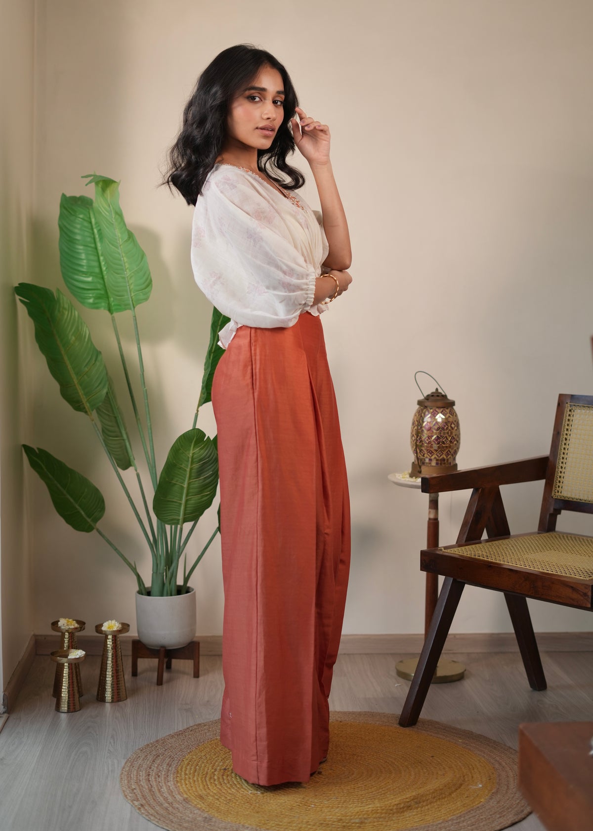 Rust Kaaftan Set