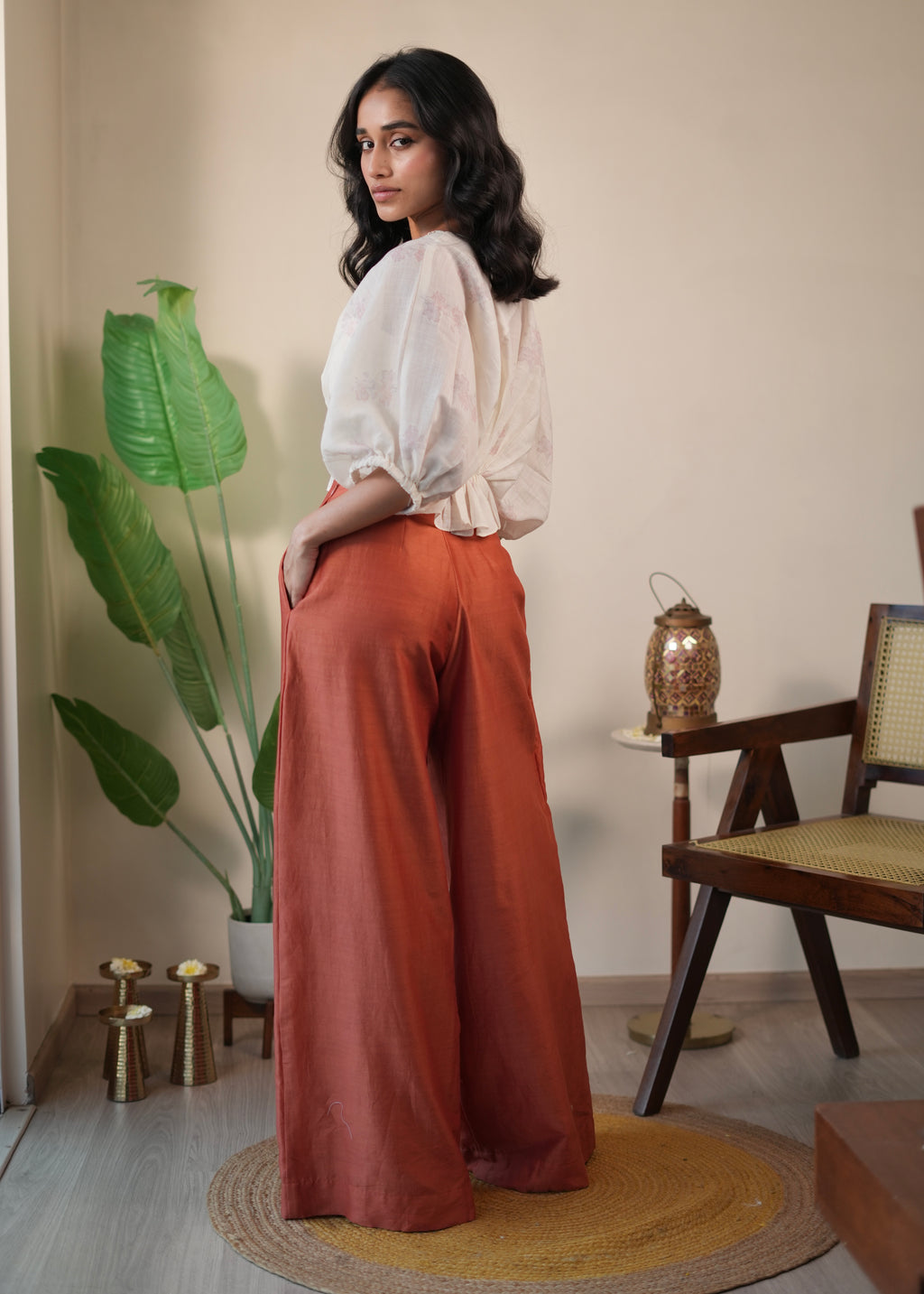 Rust Kaaftan Set