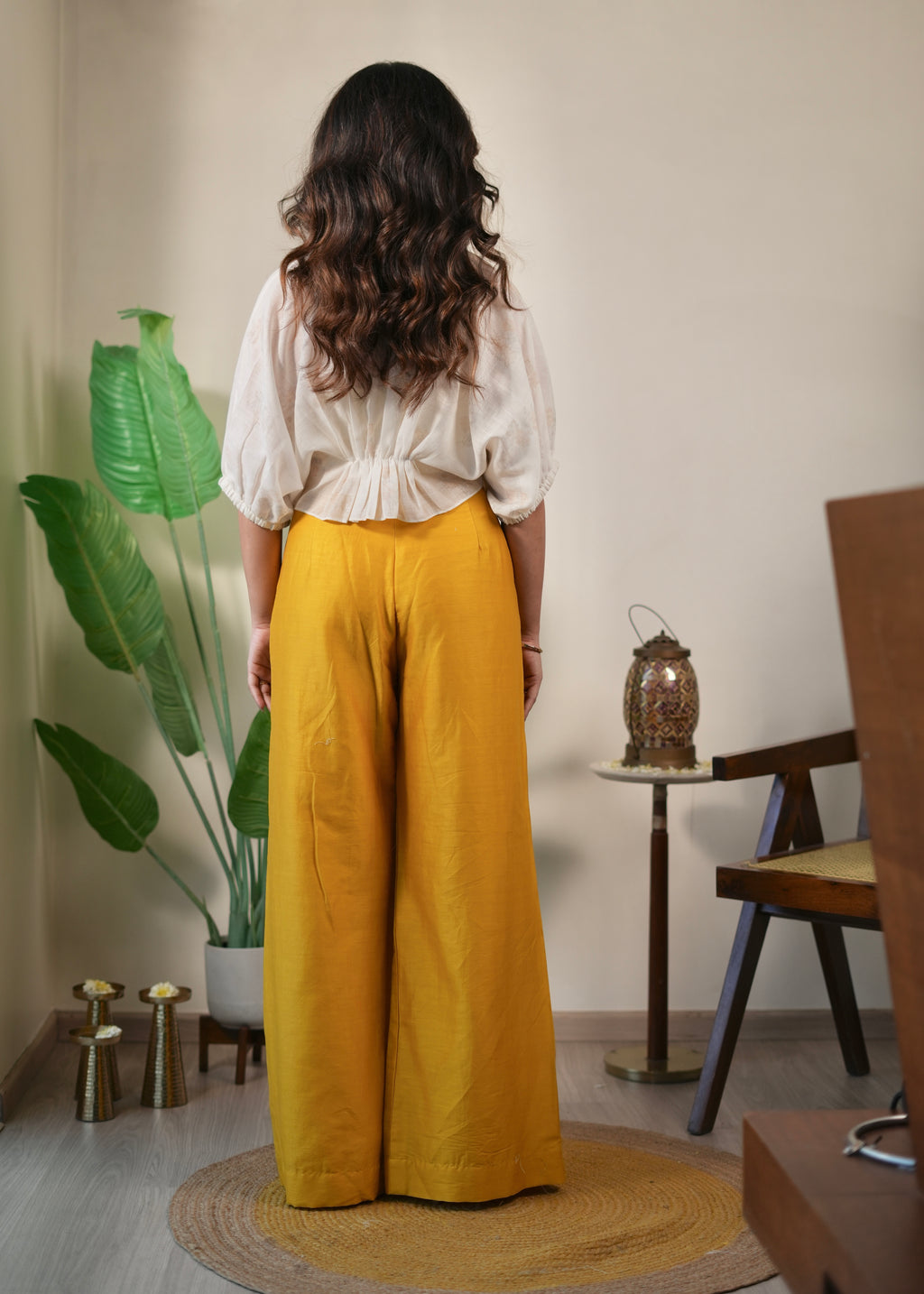 Mustard Kaaftan Set