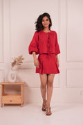 Scarlet Mini Skirt Set