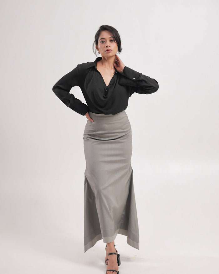 Steel Grey Mermaid Skirt