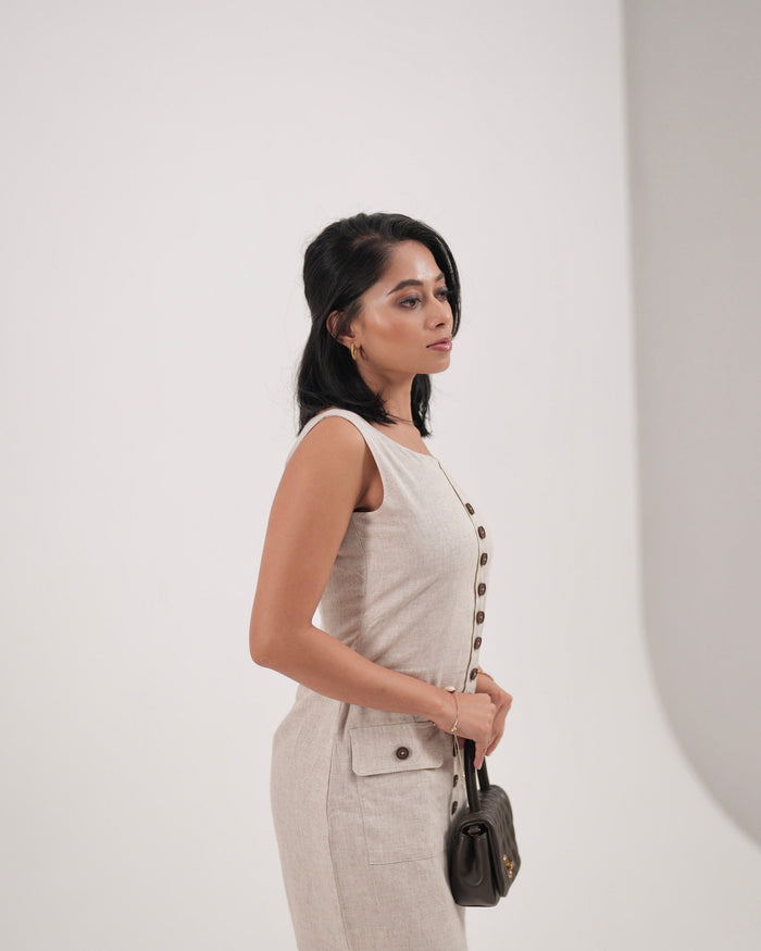 Linen Short Dress