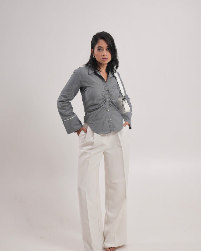 Pin Striped Fitted Shirt