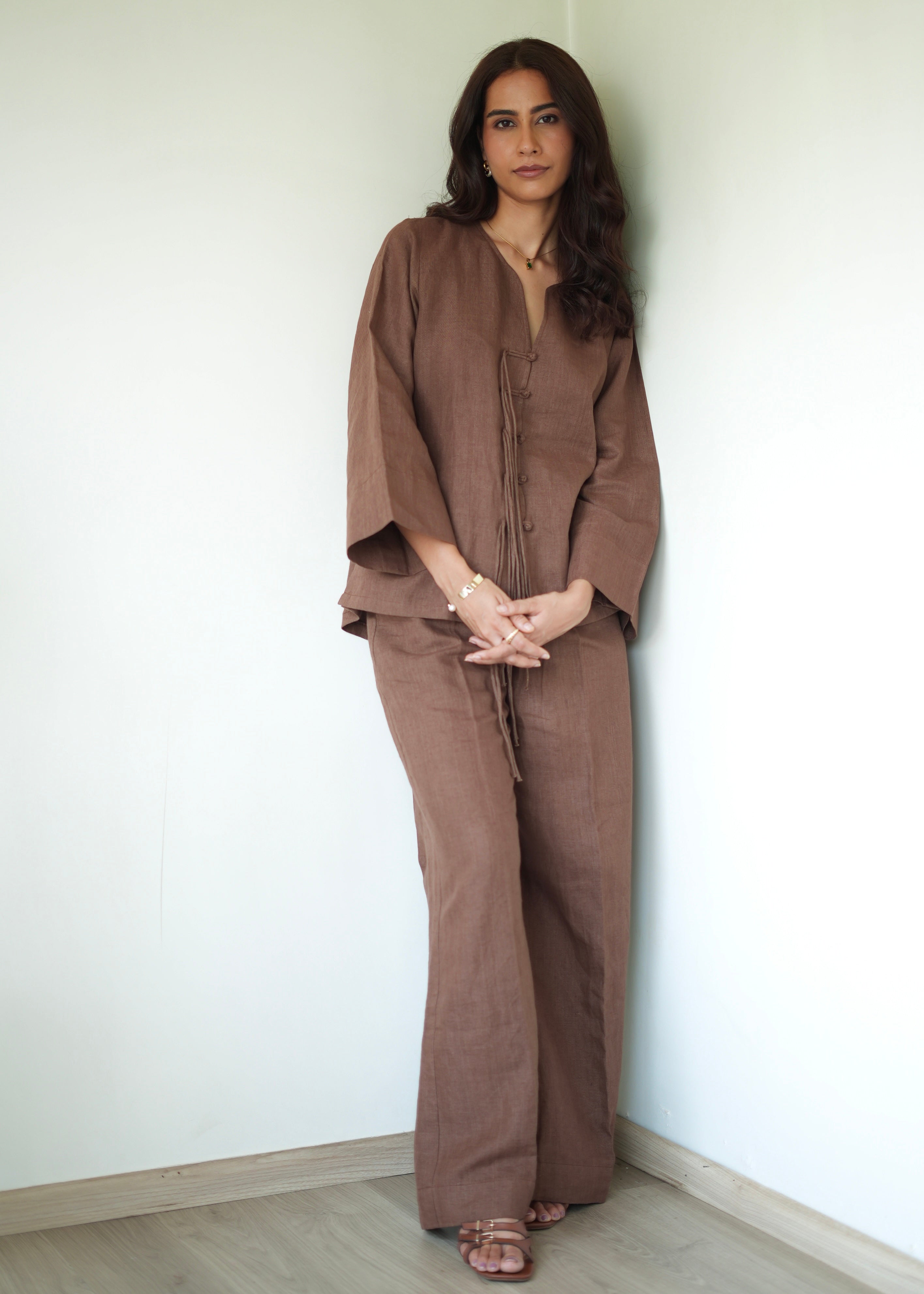 Umber Brown Tunic Set