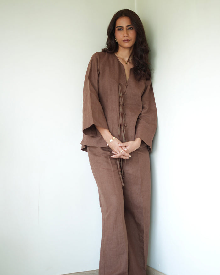 Umber Brown Tunic Set