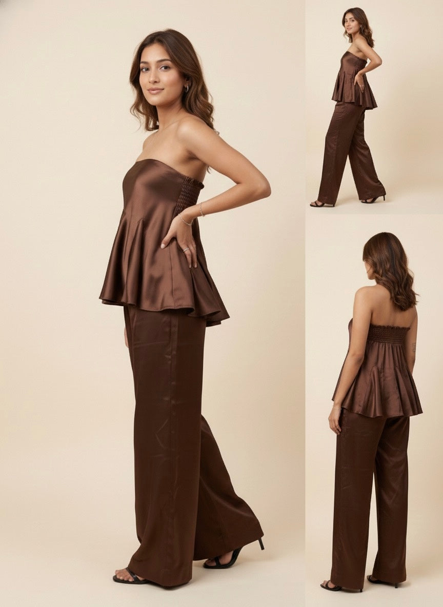 Espresso Satin Set