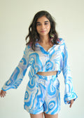 Wavy Shirt & Shorts Set