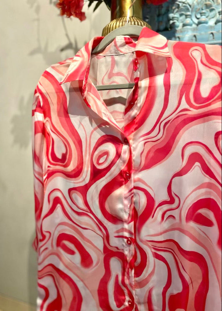 Wavy Shirt & Shorts Set