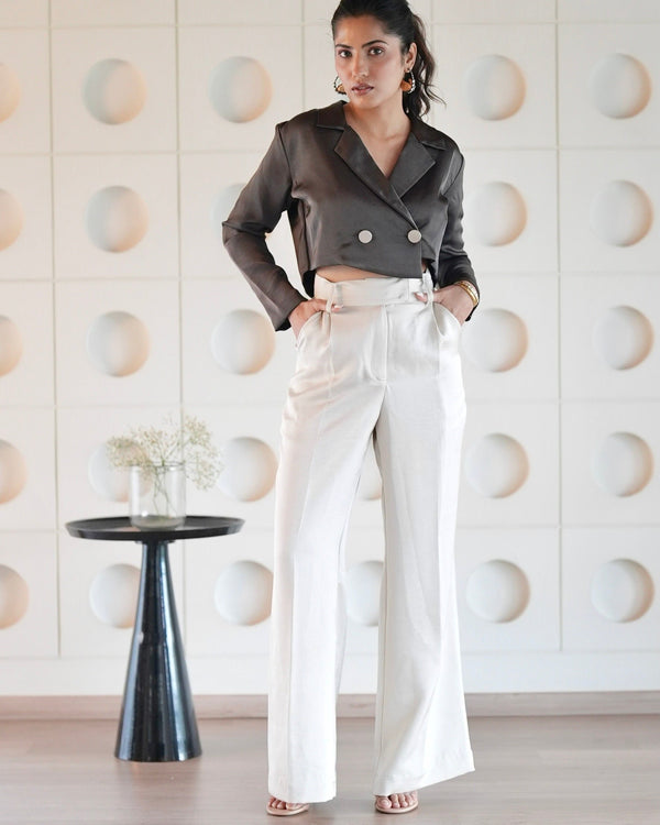 Ash Cropped Blazer