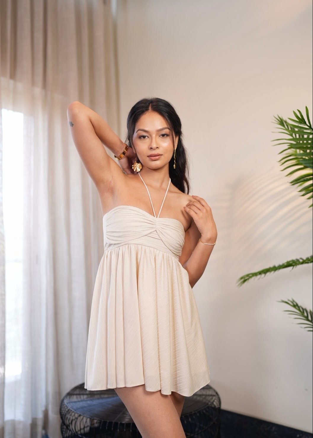 Pearl Gathered Dress