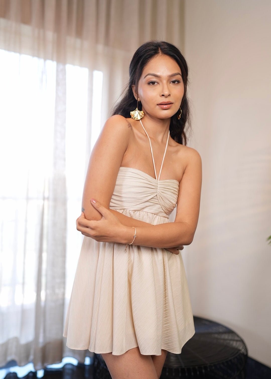 Pearl Gathered Dress