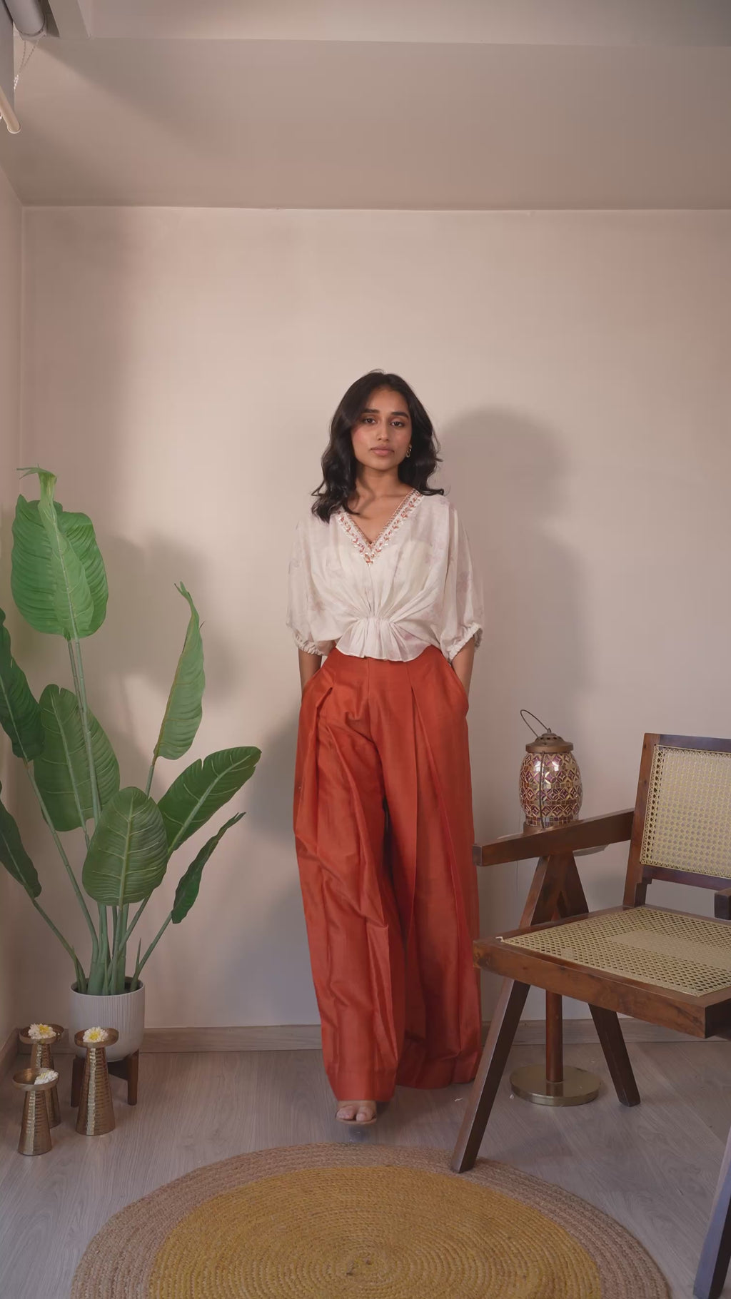 Rust Kaaftan Set